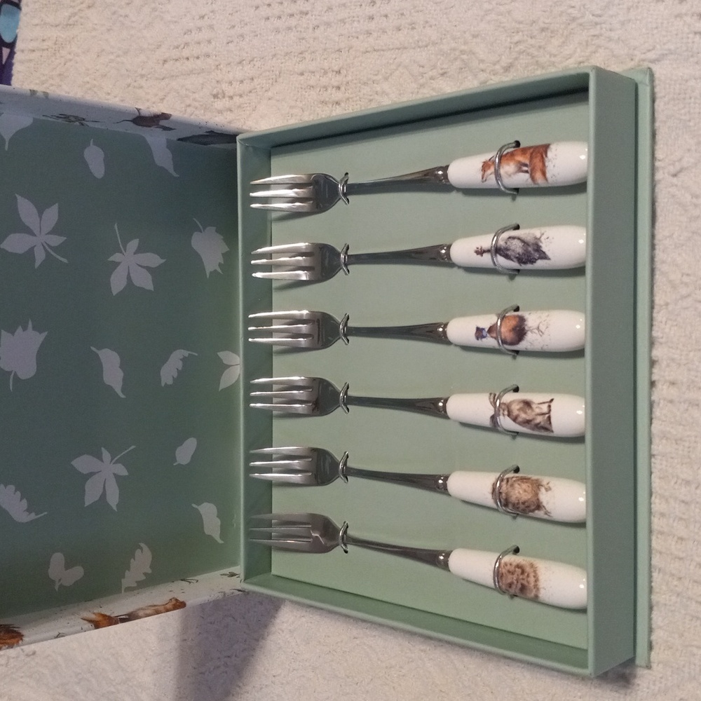 Royal worcester pastry forks